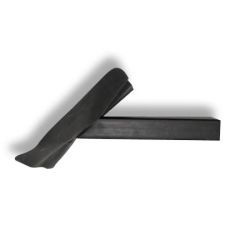 EPDM HWA stadsuitloop 60x100x300 mm met EPDM flap 45 graden, zijaanzicht