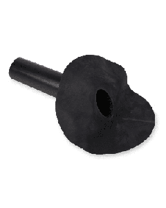 EPDM regenwaterafvoer met slabbe Ø 75 mm lengte 30 cm 45 graden